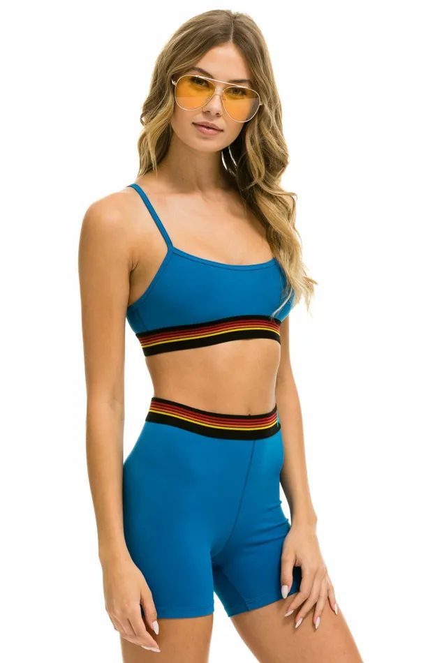 Women LOGO ADJUSTABLE BRALETTE 8211 CARIBBEAN Aviator Nation SportsBras Women LOGO ADJUSTABLE BRALETTE 8211 CARIBBEAN Aviator Nation SportsBras