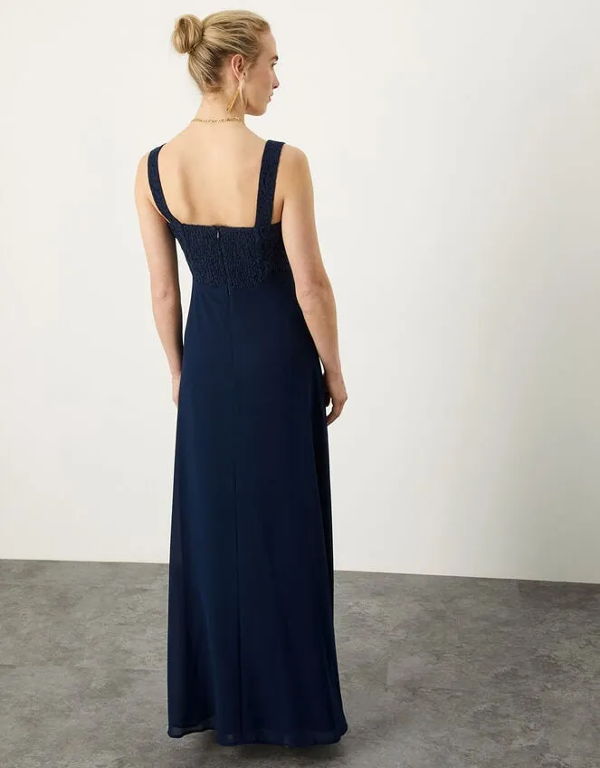 Women Lori Lace Maxi Dress Blue Monsoon Occasionwear