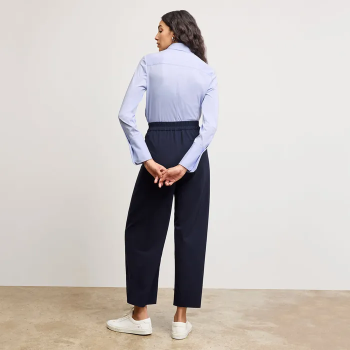 Women M M LaFleur The Elena Travel Culotte 8211 OrigamiTech Dark Navy Pants