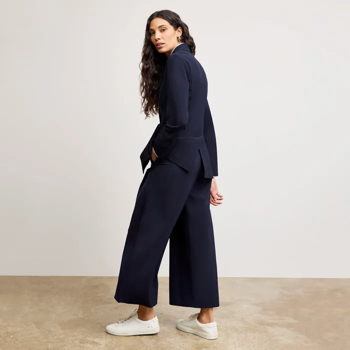 Women M M LaFleur The Elena Travel Culotte 8211 OrigamiTech Dark Navy Pants