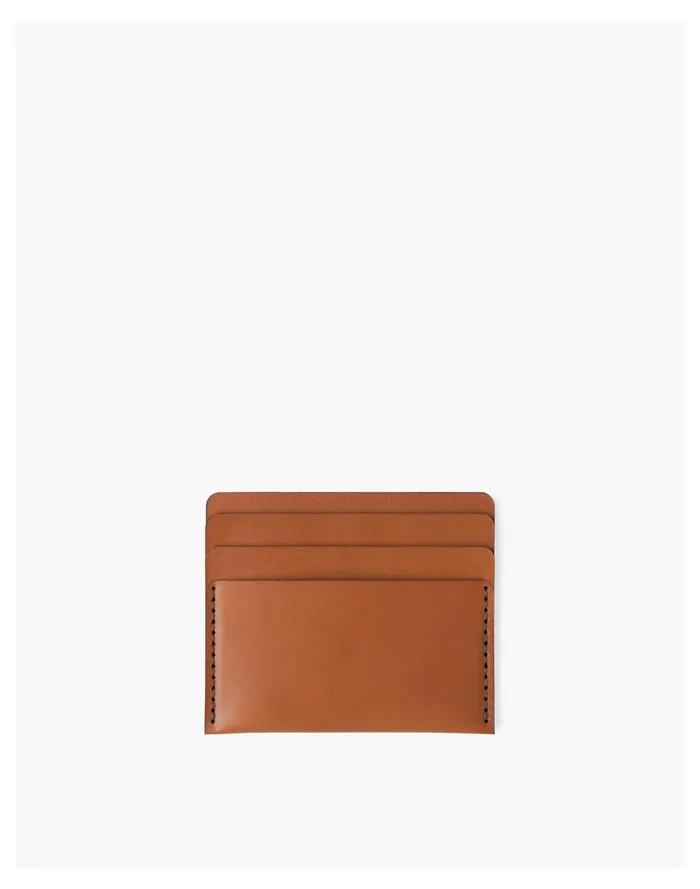 Women MAKR Leather Cascade Wallet Natural Madewell Pouches and Wallets