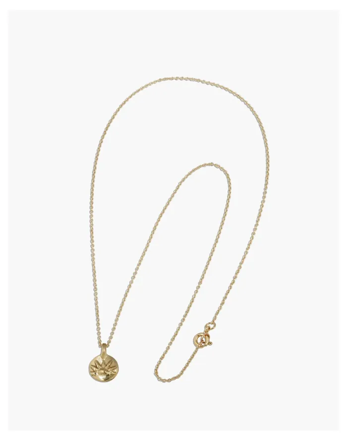 Women Marisa Mason Virginia Sun Necklace Brass Madewell Necklaces