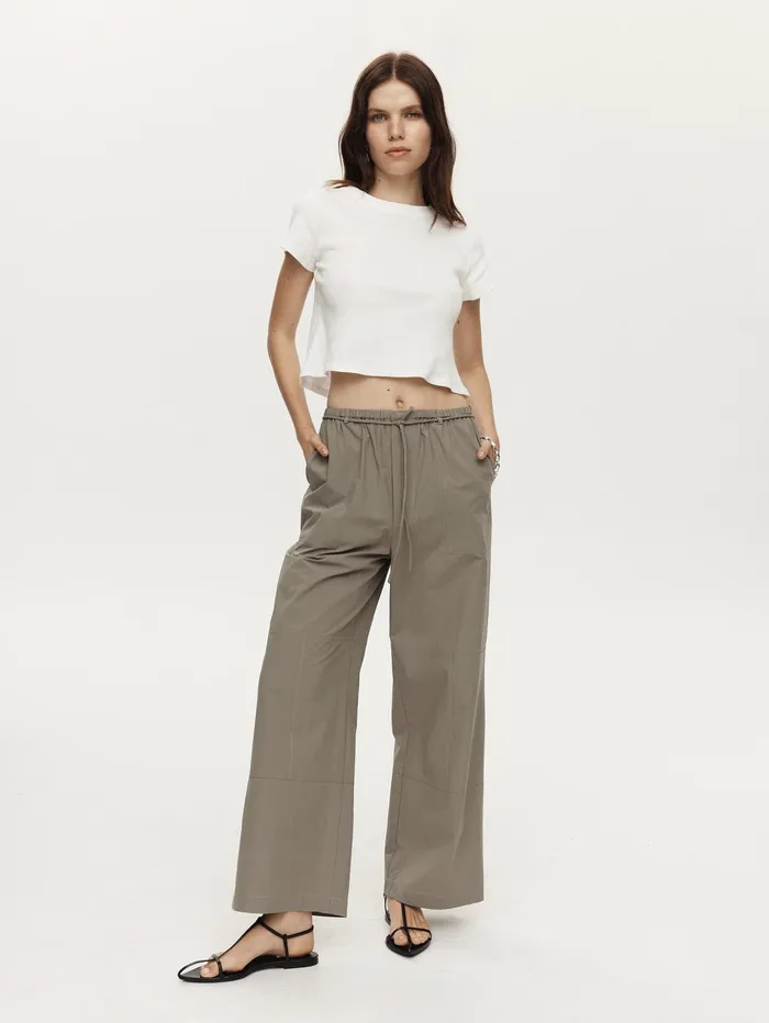 Women Marle 8211 Goldie Pant In Khaki Green Eucalyptus The UNDONE Maternity
