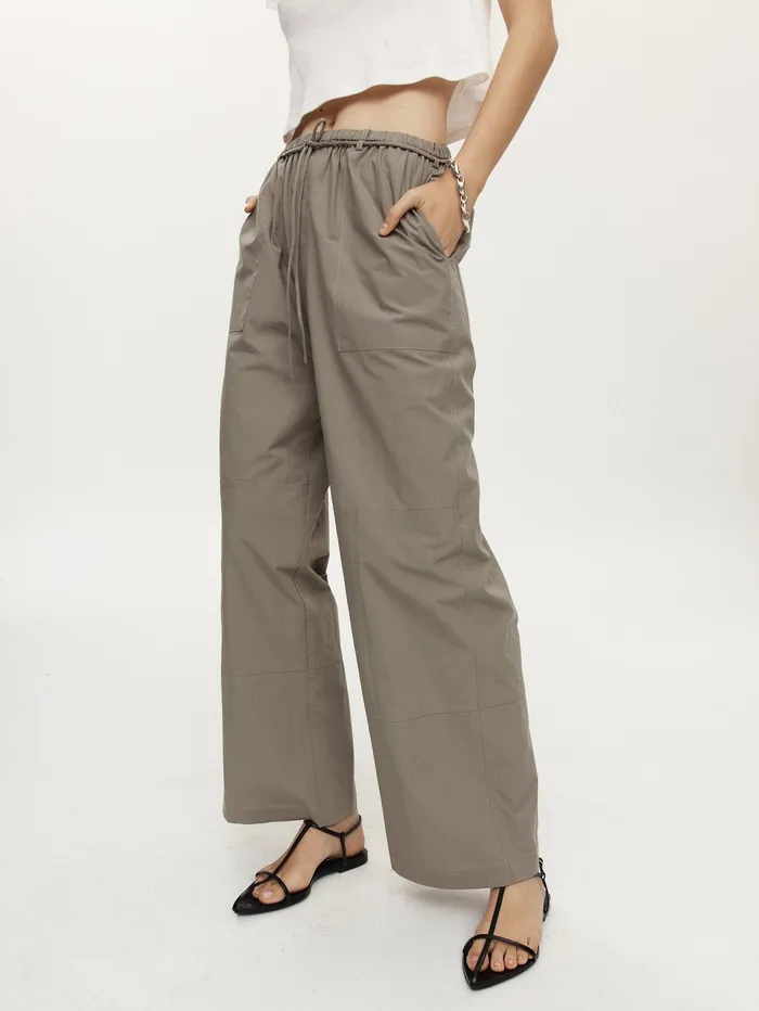 Women Marle 8211 Goldie Pant In Khaki Green Eucalyptus The UNDONE Maternity