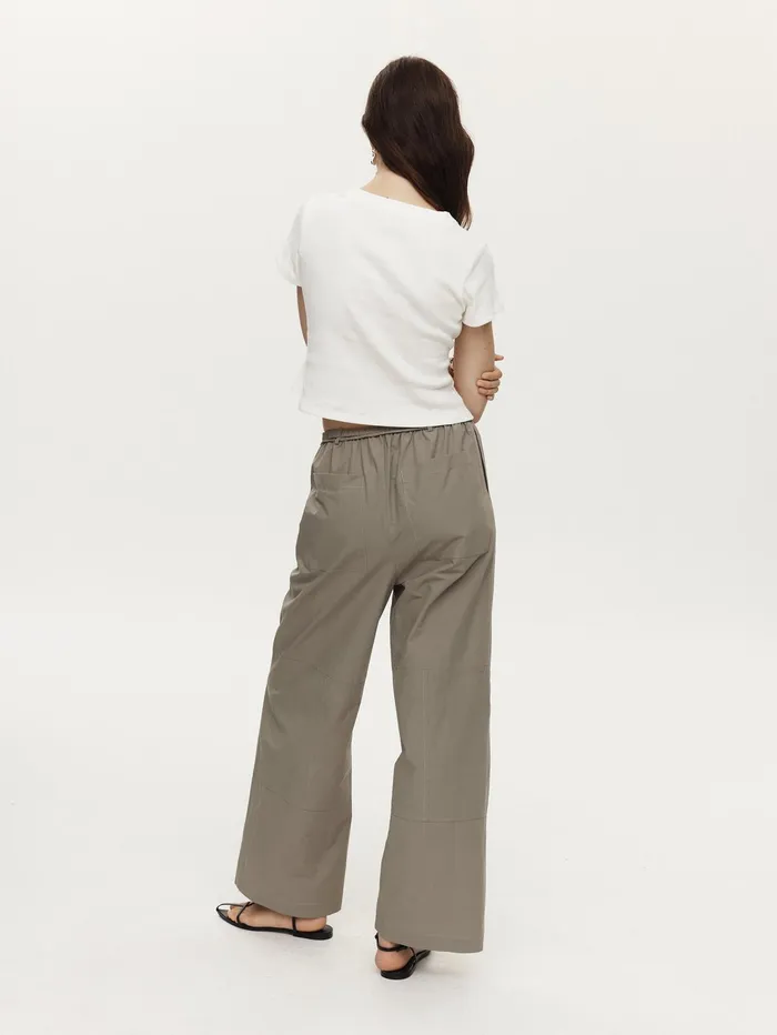 Women Marle 8211 Goldie Pant In Khaki Green Eucalyptus The UNDONE Maternity