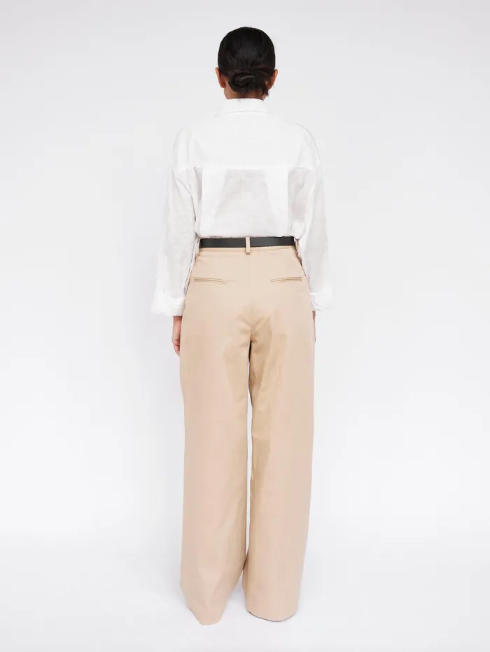 Women Matteau 8211 Embroidered Oversized Shirt In White The UNDONE Tops