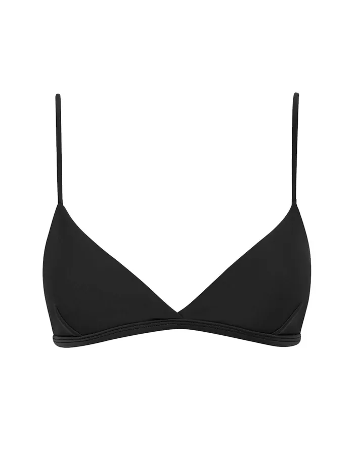 Women Matteau 8211 Tri Crop Top In Black The UNDONE Swimwear