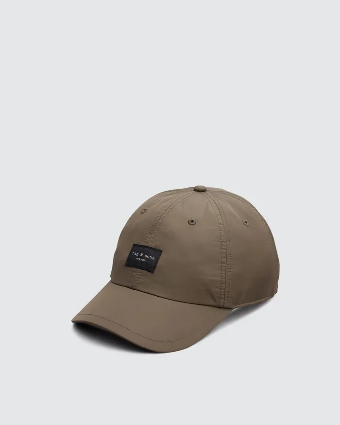 WomenMen Rag and Bone Hats Addison Baseball Cap Olive Night