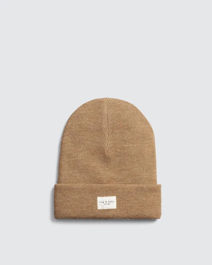 WomenMen Rag and Bone Hats Addison Beanie Camel