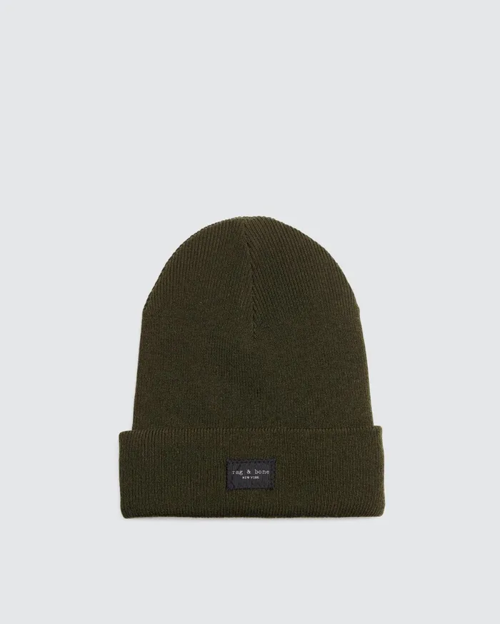 WomenMen Rag and Bone Hats Addison Beanie Olive