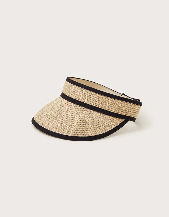 Women Metallic Sun Visor Monsoon Hats