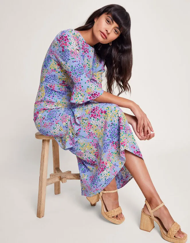 Women Micola Ditsy Tea Dress Blue Monsoon Dresses