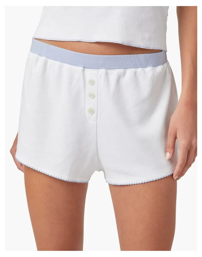 Women Morgan Lane TATE SHORT CHALK White Madewell Pajamas Women Morgan Lane TATE SHORT CHALK White Madewell Pajamas