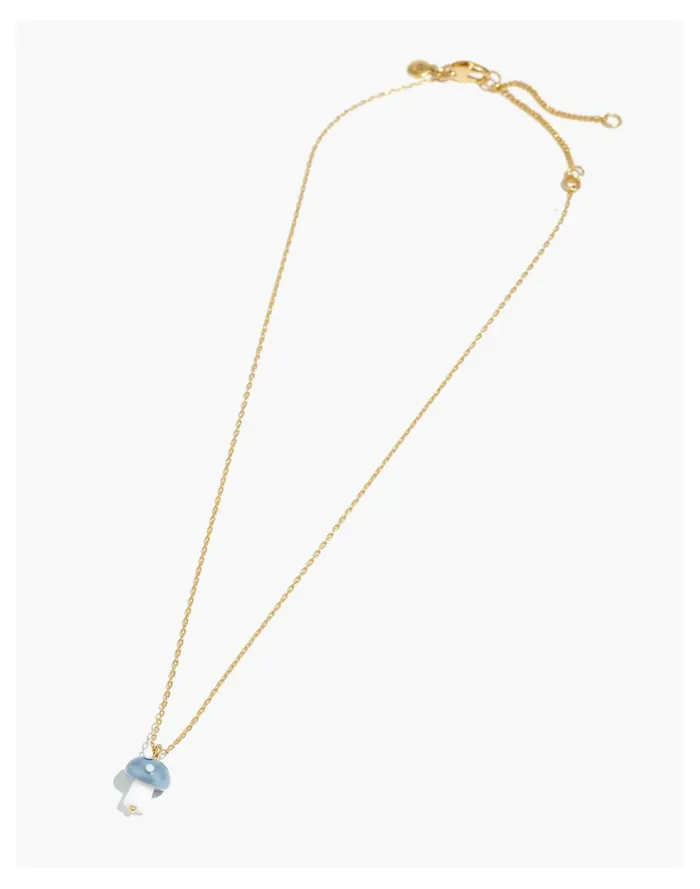 Women Mushroom Pendant Necklace Summer Breeze Madewell Necklaces Women Mushroom Pendant Necklace Summer Breeze Madewell Necklaces