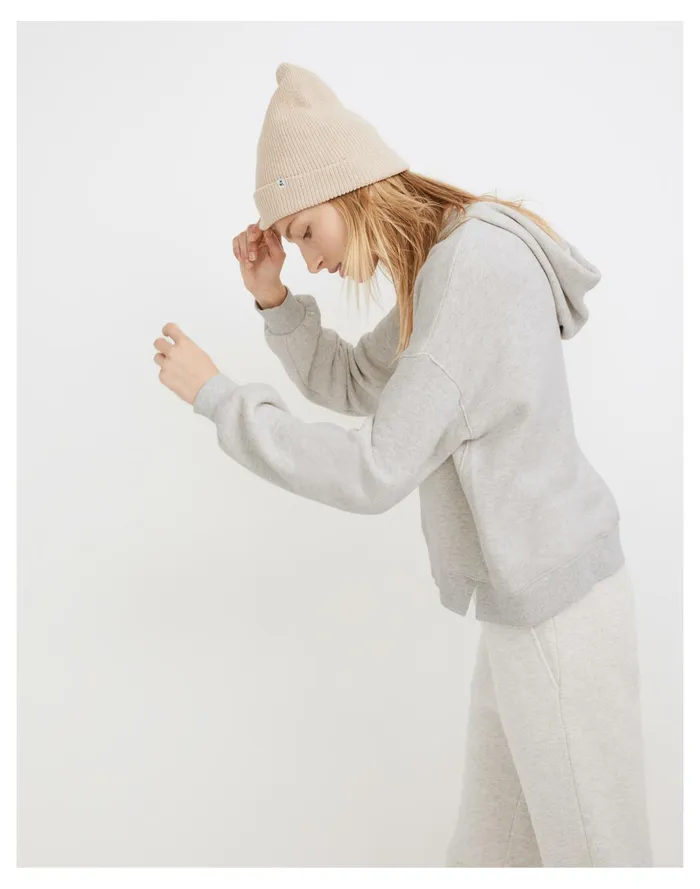 Women MWL Airyterry Hoodie Sweatshirt Hthr Lt Grey Madewell Sweatshirts and Sweatpants Women MWL Airyterry Hoodie Sweatshirt Hthr Lt Grey Madewell Sweatshirts and Sweatpants