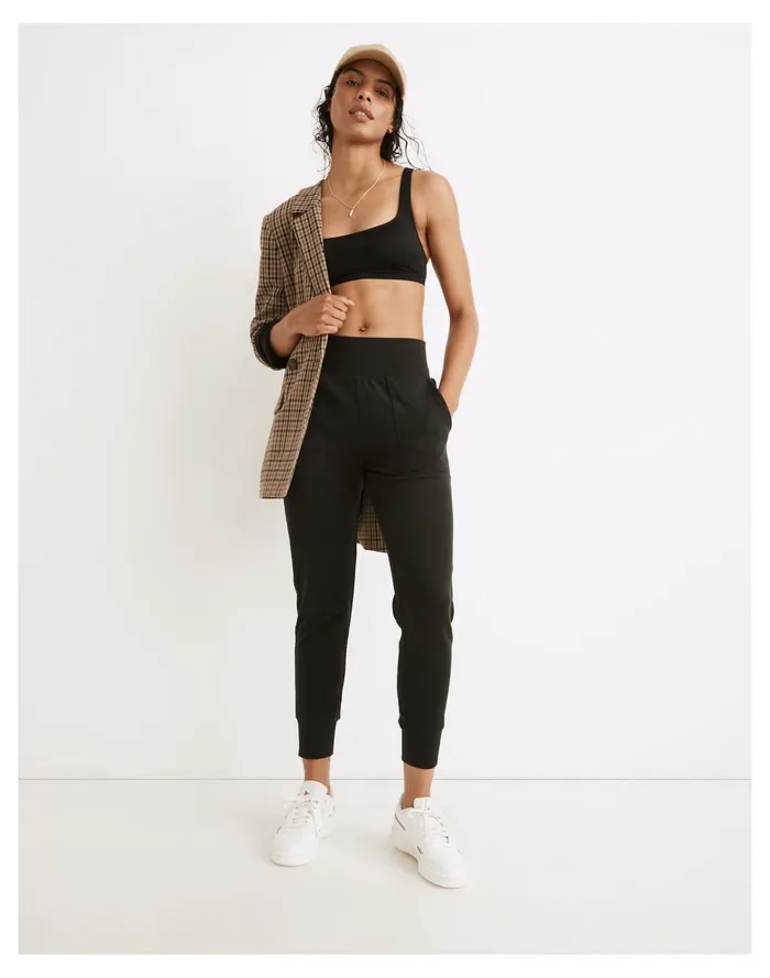 Women MWL Breeze Skinny Joggers True Black Madewell Pajamas