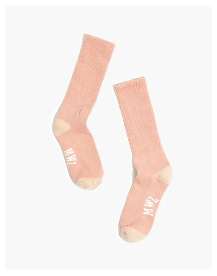 Women MWL Cloudlift Sneaker Ankle Socks Dusty Blush Madewell Socks