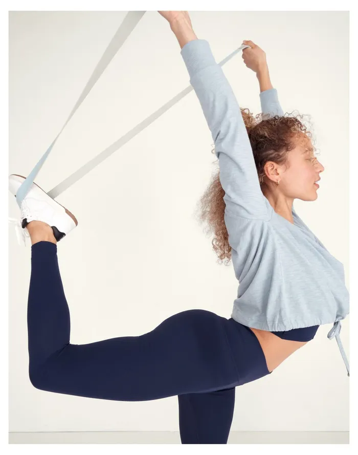 Women MWL Drawstring Tee Blue Horizon Madewell Activewear Women MWL Drawstring Tee Blue Horizon Madewell Activewear