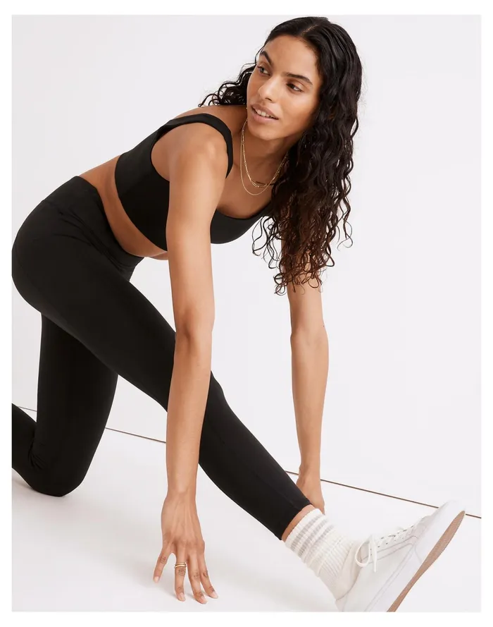 Women MWL Flex High Rise 25034 Leggings True Black Madewell Activewear Women MWL Flex High Rise 25034 Leggings True Black Madewell Activewear