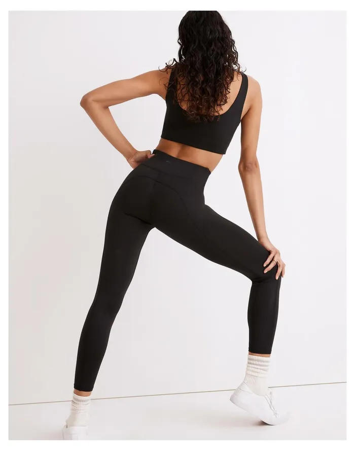 Women MWL Flex High Rise 25034 Leggings True Black Madewell Activewear Women MWL Flex High Rise 25034 Leggings True Black Madewell Activewear