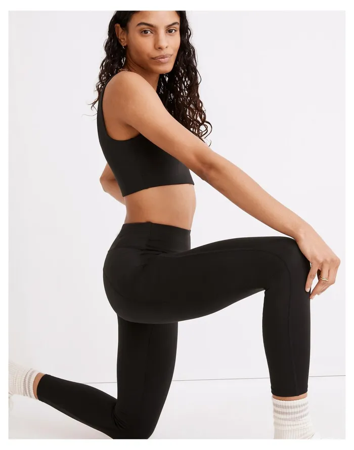 Women MWL Flex High Rise 25034 Leggings True Black Madewell Activewear Women MWL Flex High Rise 25034 Leggings True Black Madewell Activewear