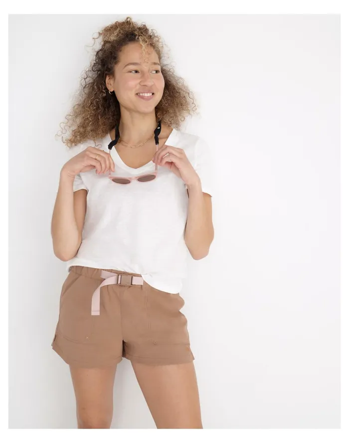 Women MWL Hiking Shorts Faded Earth Madewell Activewear