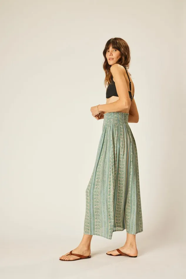 Women Natalie Martin Bottoms Bella Skirt Paisley Stripe Pool