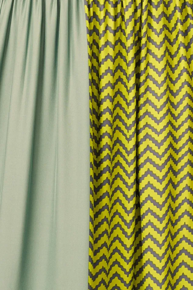 Women Natalie Martin Bottoms SarongScarf Block Zigzag Lime