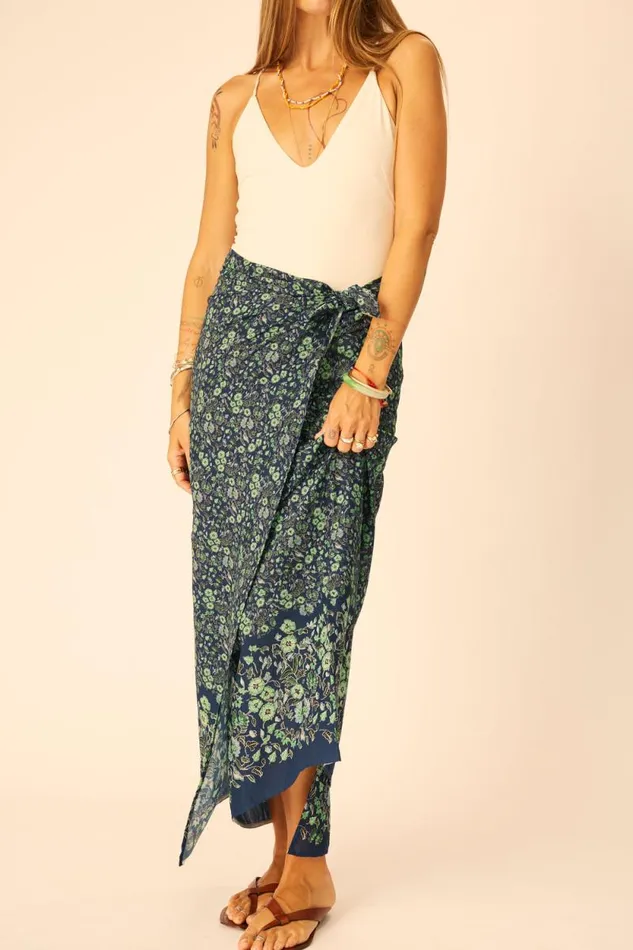 Women Natalie Martin Bottoms SarongScarf Petite Fleur Marine