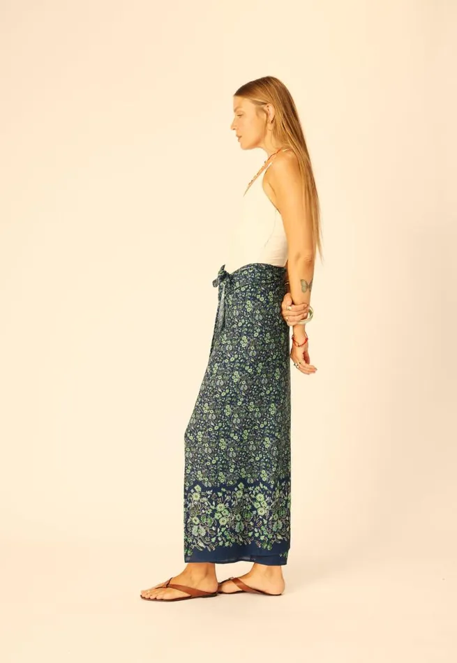 Women Natalie Martin Bottoms SarongScarf Petite Fleur Marine
