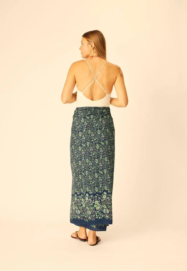 Women Natalie Martin Bottoms SarongScarf Petite Fleur Marine