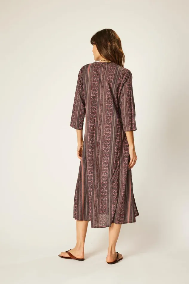 Women Natalie Martin Coverups Isobel Dress Paisley Stripe Heather