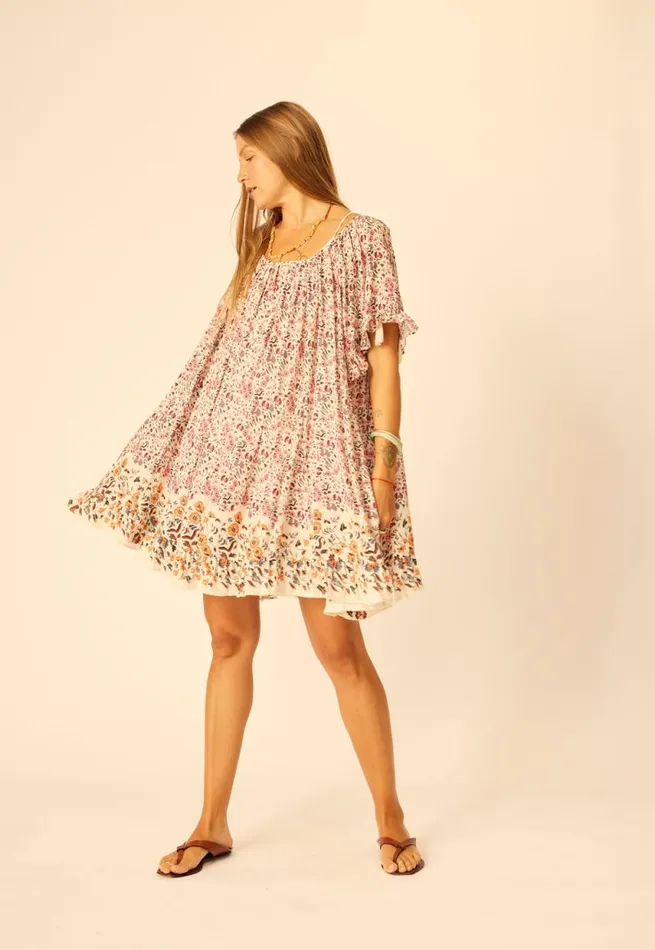 Women Natalie Martin Coverups Marina Dress Petite Fleur Rose