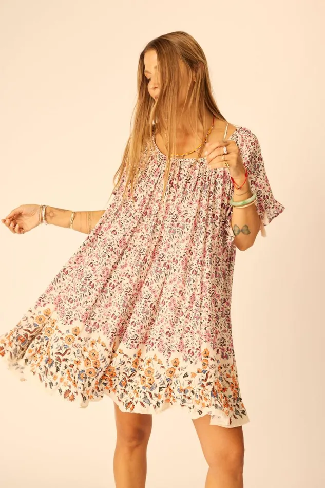 Women Natalie Martin Coverups Marina Dress Petite Fleur Rose