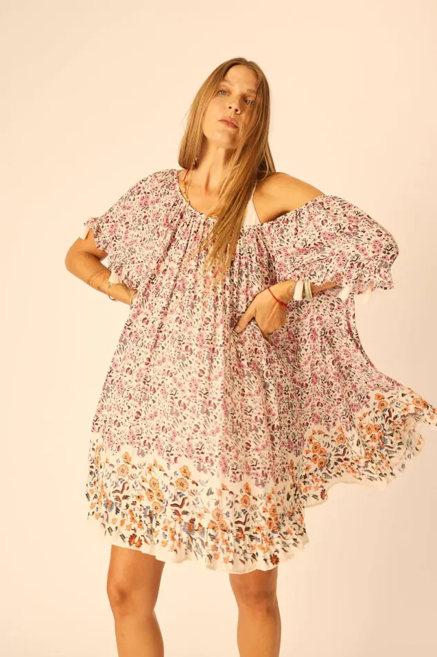 Women Natalie Martin Coverups Marina Dress Petite Fleur Rose