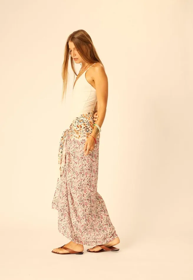 Women Natalie Martin Coverups SarongScarf Petite Fleur Rose