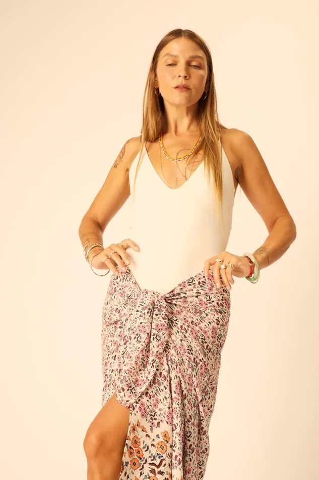 Women Natalie Martin Coverups SarongScarf Petite Fleur Rose