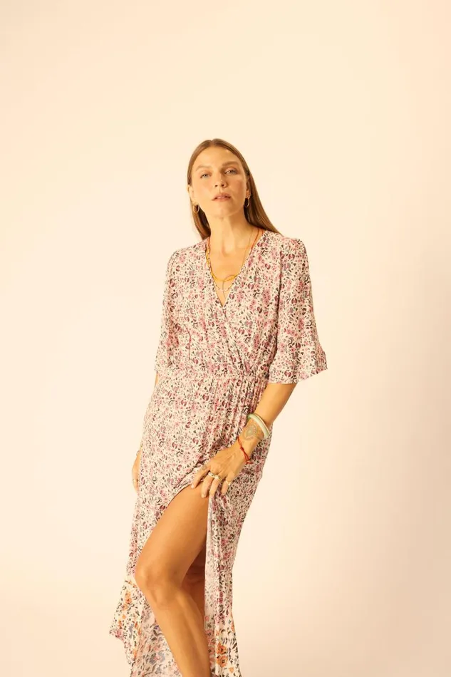 Women Natalie Martin Dresses Coco Maxi Petite Fleur Rose