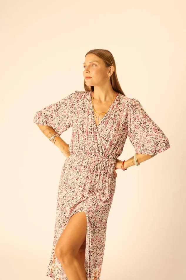 Women Natalie Martin Dresses Coco Maxi Petite Fleur Rose