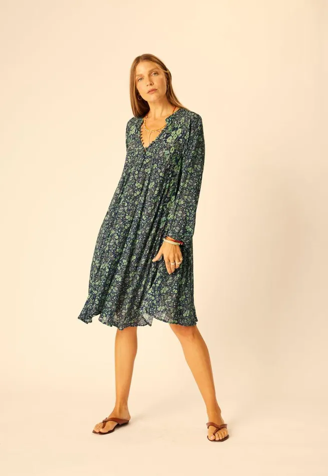 Women Natalie Martin Dresses Fiore Short Dress Petite Fleur Marine