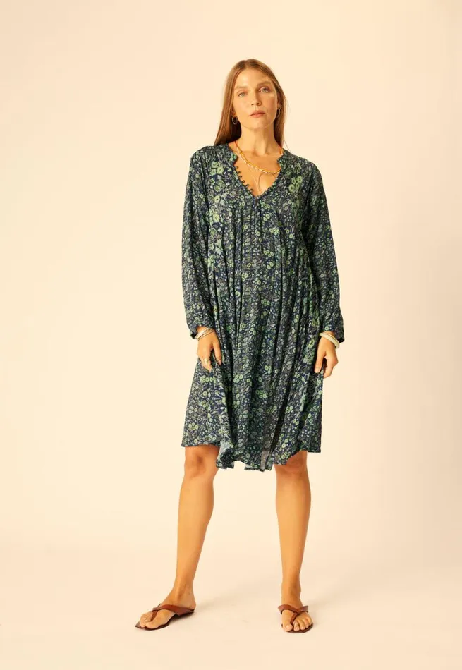 Women Natalie Martin Dresses Fiore Short Dress Petite Fleur Marine
