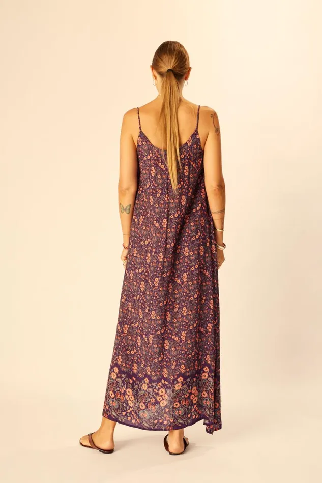 Women Natalie Martin Dresses Heather Maxi Petite Fleur Aubergine