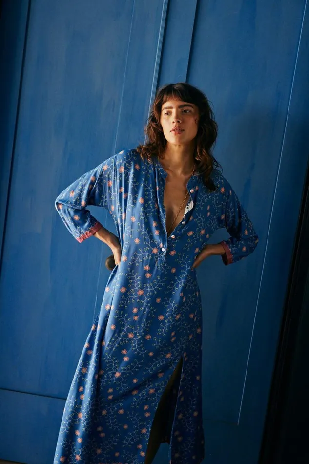 Women Natalie Martin Dresses Isobel Dress Pinwheel Denim