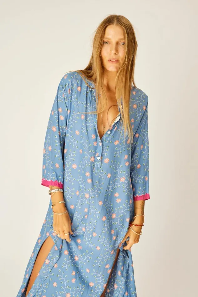 Women Natalie Martin Dresses Isobel Dress Pinwheel Denim