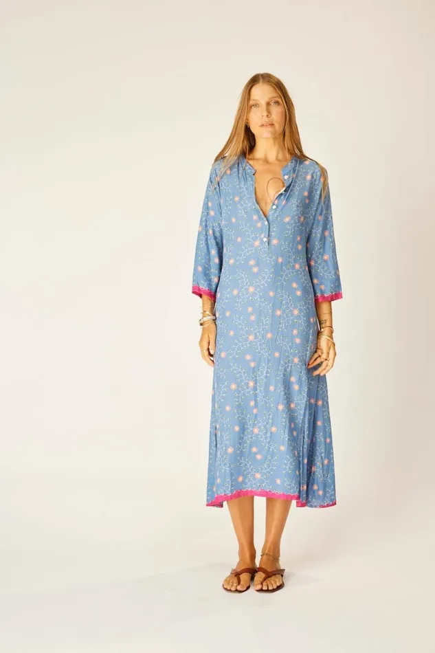 Women Natalie Martin Dresses Isobel Dress Pinwheel Denim