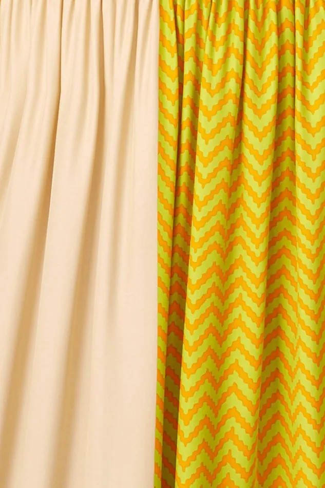Women Natalie Martin Dresses Jasmine Maxi Block Zigzag Tangerine