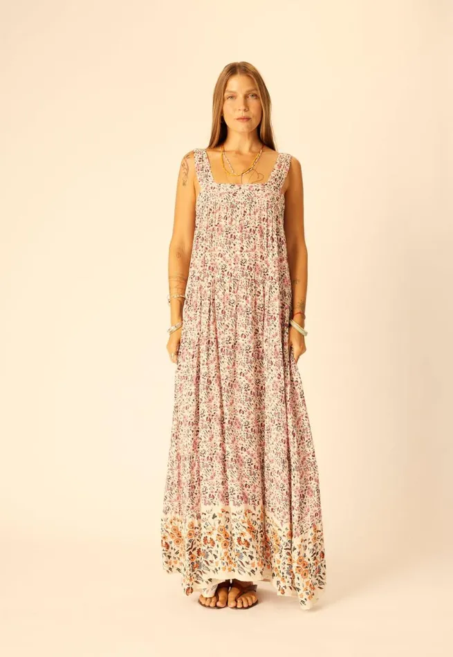 Women Natalie Martin Dresses Jasmine Maxi Petite Fleur Aubergine