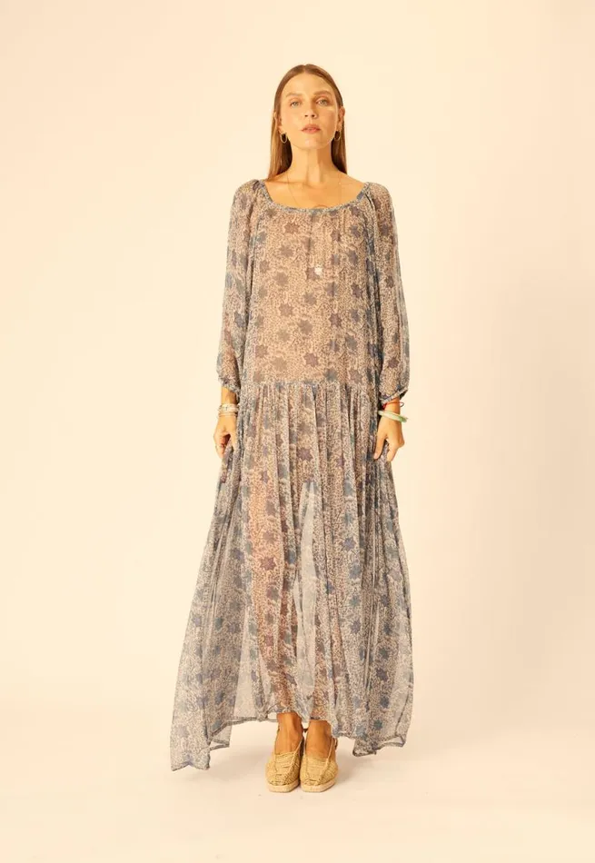 Women Natalie Martin Dresses Lainey Dress With Sash Snowflake Sea