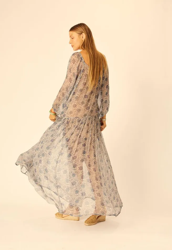 Women Natalie Martin Dresses Lainey Dress With Sash Snowflake Sea