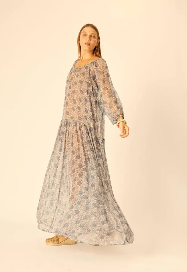 Women Natalie Martin Dresses Lainey Dress With Sash Snowflake Sea
